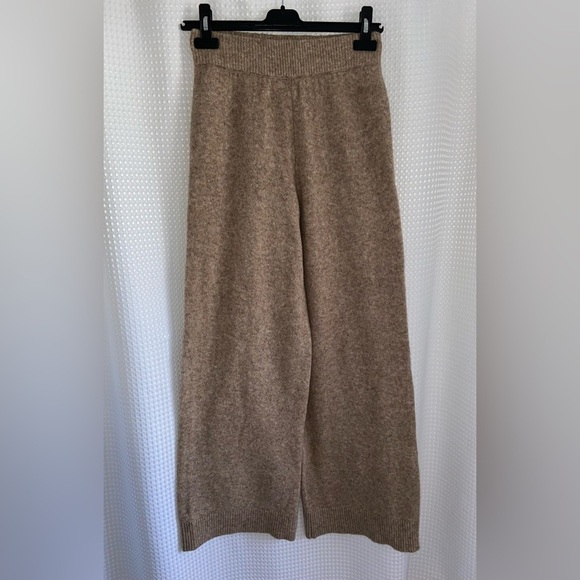 Women’s‎ ZARA light brown knit flared TROUSERS pants size small - Picture 4 of 16